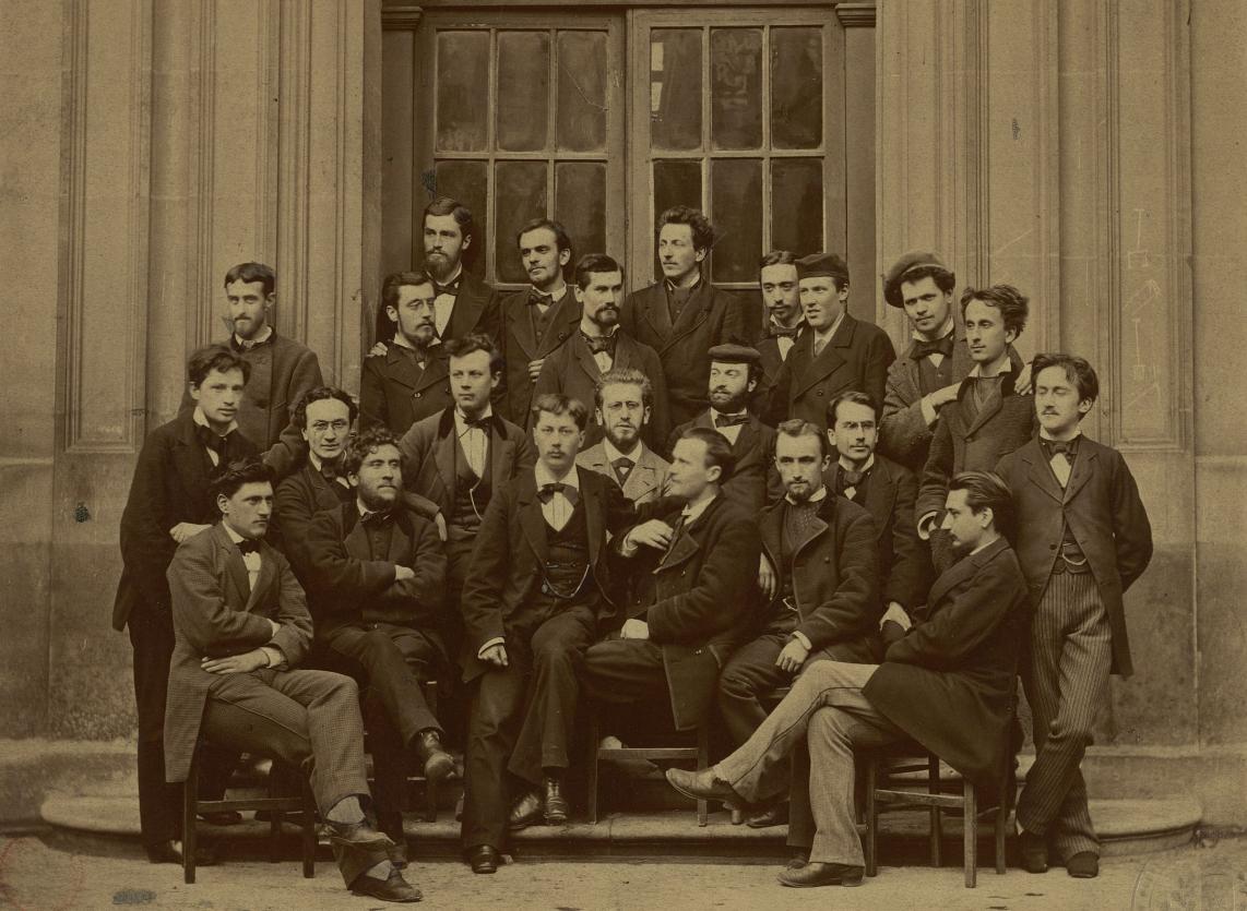 Ecole normale supérieure, Photographie de la promotion 1878, Paris, Pierre Petit, vers 1878-1879 Bibliothèque Ulm-LSH, PHO/D/2/1878/4