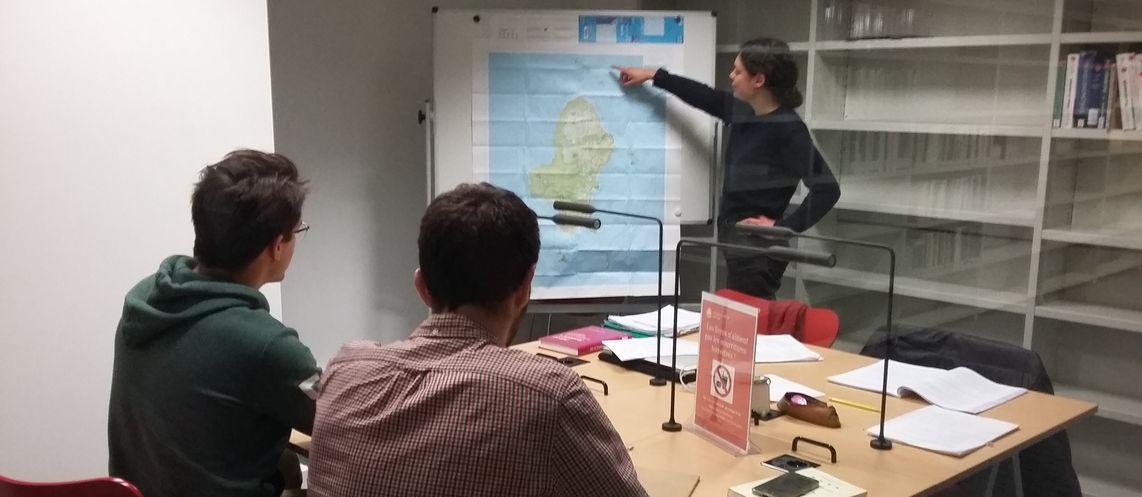 Bibliothèque Jourdan-SHS - Salle de travail en groupe