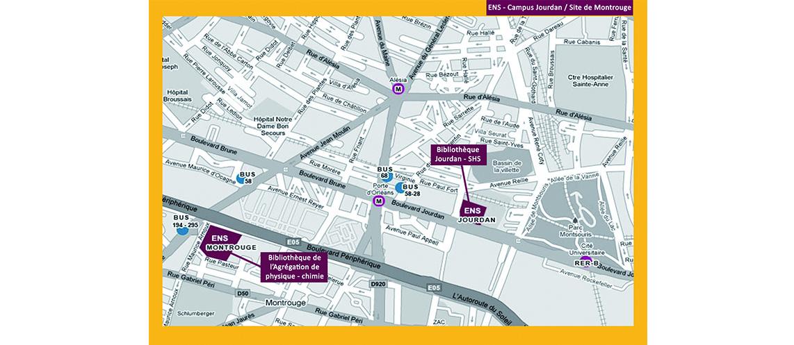 Plan bibliothèques ENS