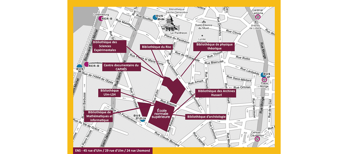 Plan bibliothèques ENS