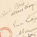 Lettre de soutien à Gabriel Monod, 10 novembre 1897 (détail). Bibliothèque Ulm-LSH, Ms 244