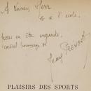 Jean Prévost, Plaisirs des sports : essais sur le corps humains, Paris, Gallimard, 1925.Bibliothèque Ulm-LSH, L F r 224 A 12°