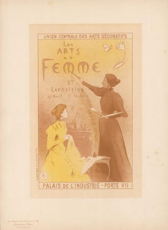 Étienne Moreau-Nélaton, Les Arts de la Femme, lithographie, 1895 (Les Maîtres de l'affiche). Collection particulière