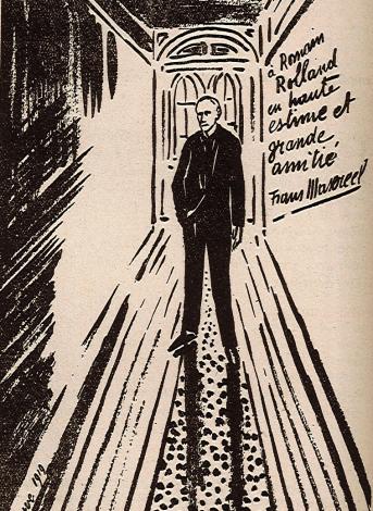 Portrait de Romain Rolland, Europe, vol. 10, n° 38, février 1926, p. 216