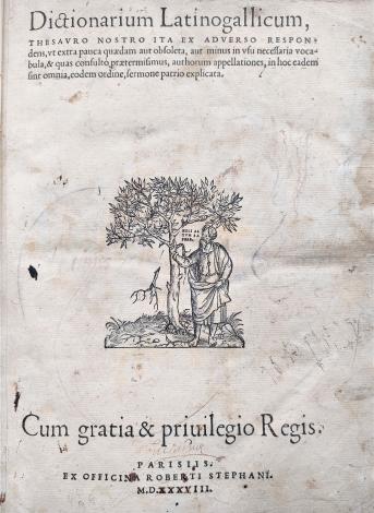 page de titre dictionnaire