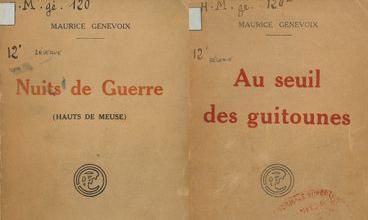 Maurice Genevoix, Récits de guerre, 1917-1919. Bibliothèque Ulm-LSH