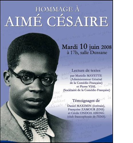 Affiche portrait Aimé Césaire