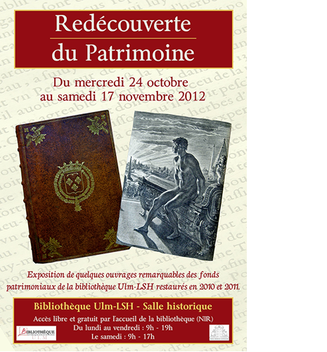 Affiche Redécouverte du Patrimoine 