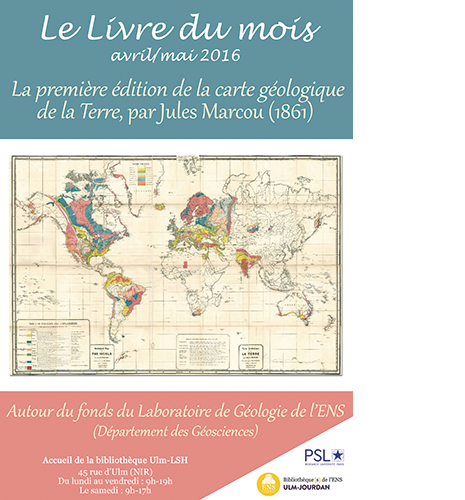 Affiche livre du mois Jules Marcou