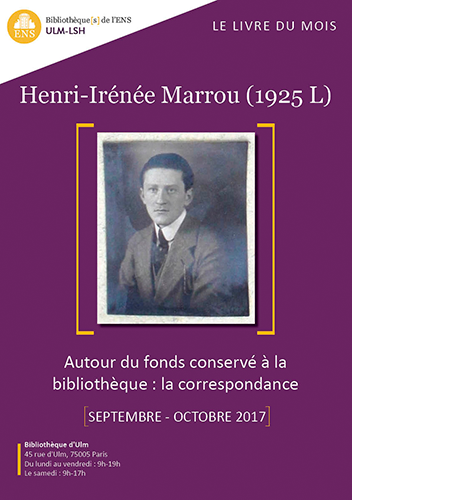 Affiche livre du mois Marrou