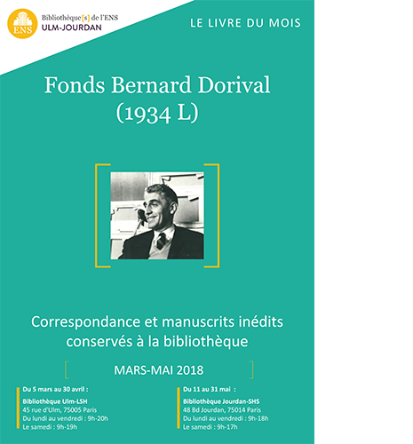 Affiche livre du mois Dorival