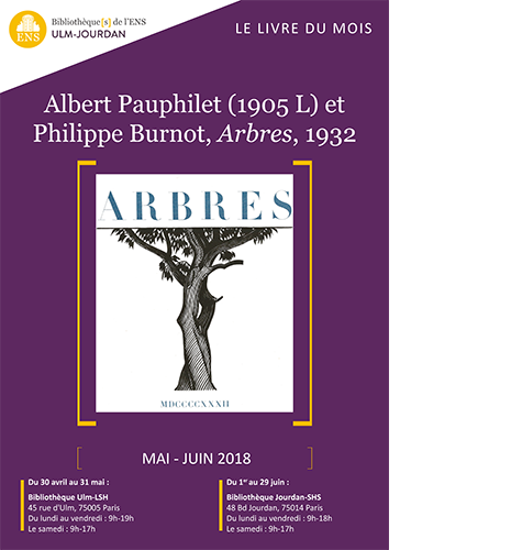 Affiche livre du mois Pauphilet