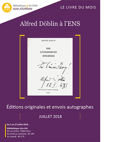 Affiche livre du mois Döblin