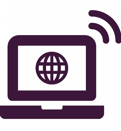 Image d'un ordinateur connecté au web